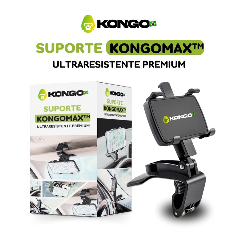 Suporte Celular Automotivo KongoMax (Compre 1 Leve 2) + Brinde Exclusivo