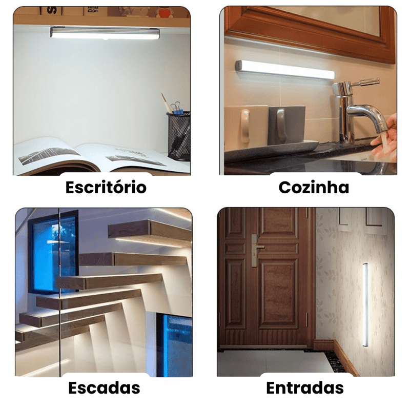 Luz de LED Luminária com Sensor de Movimento Ledmax®