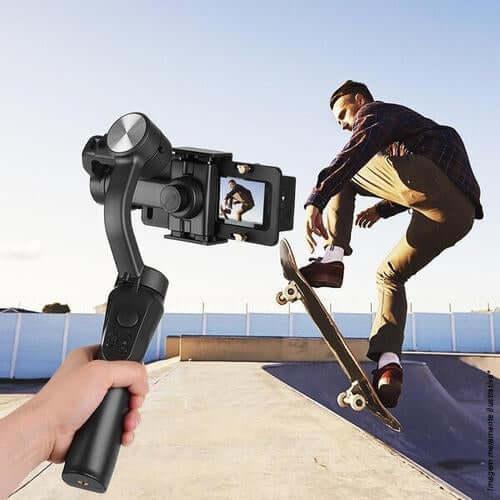 Gimbal Estabilizador de Celular com 3 Eixos e 330 Graus - Promoção de Outubro