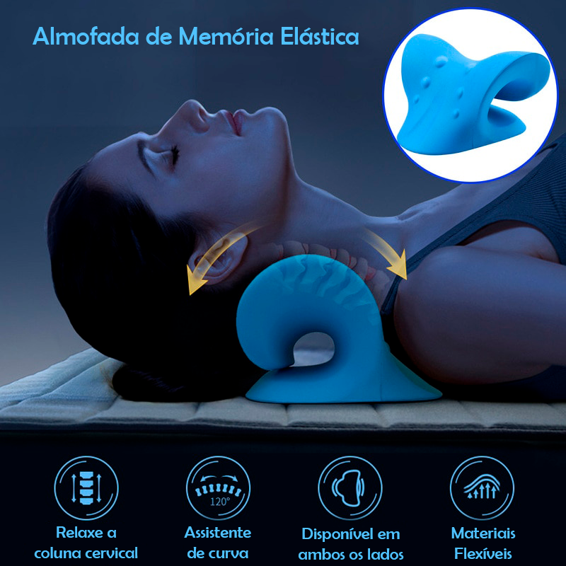 Travesseiro Ortopédico Massageador e Alinhador Cervical - Onda Relax