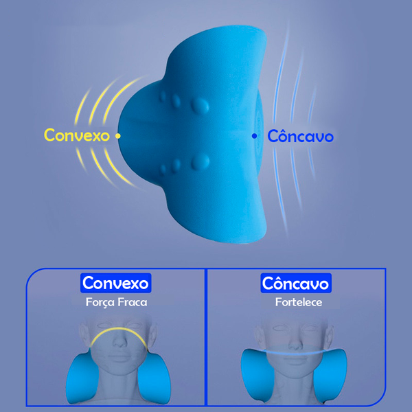 Travesseiro Ortopédico Massageador e Alinhador Cervical - Onda Relax