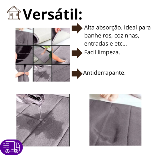 Compre 1 Leve 2! Tapete Mágico Nuvem Super Absorvente