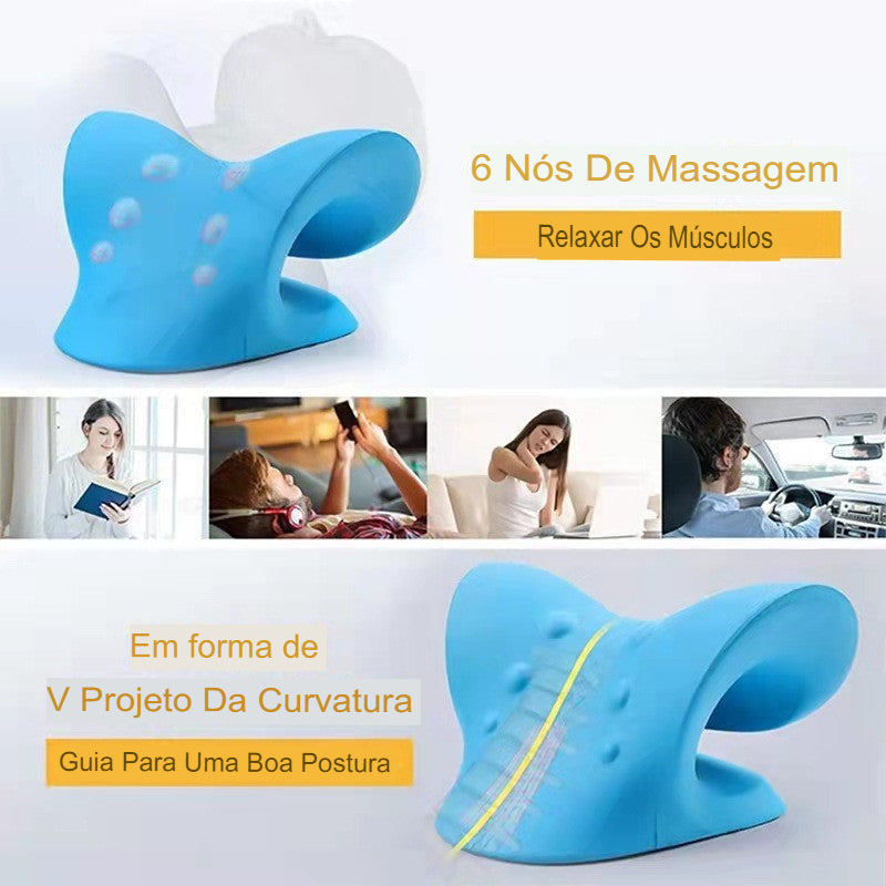 Travesseiro Ortopédico Massageador e Alinhador Cervical - Onda Relax