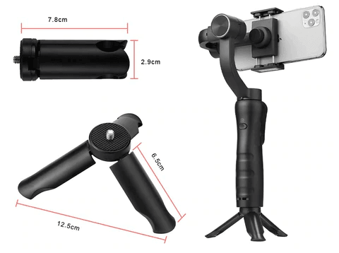 Gimbal Estabilizador de Celular com 3 Eixos e 330 Graus - Promoção de Outubro