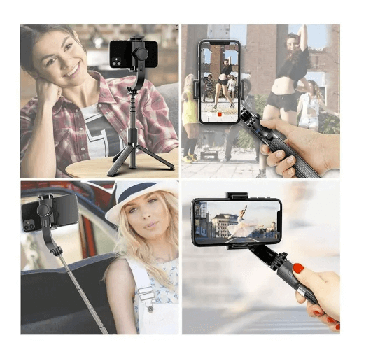 Gimbal Estabilizador de Celular - L08 Selfie Stick Holder Ajustável, Portátil