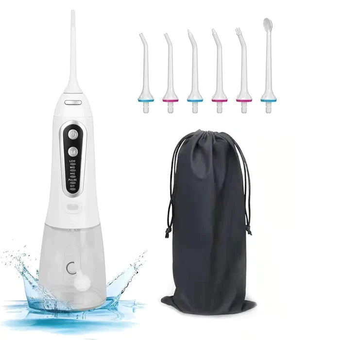 Waterpik Bucal Wave - Irrigador Dental + Cabo Usb + 5 Bicos + Necessáire para Viagem