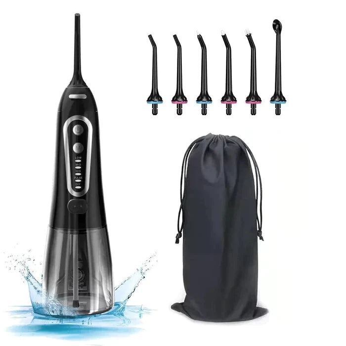 Waterpik Bucal Wave - Irrigador Dental + Cabo Usb + 5 Bicos + Necessáire para Viagem